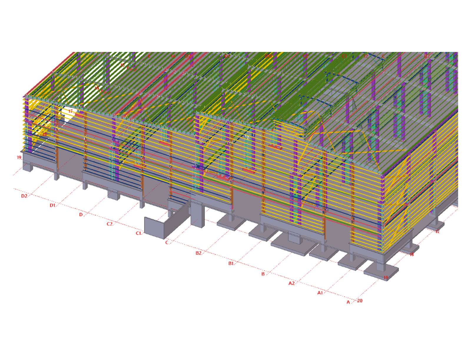 Structured 3d Model Structure 3D Model Sample | Offshore Outsourcing India